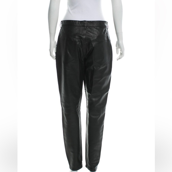 R13 Leather Straight Leg Pants - Picture 2 of 3